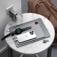 Satechi ST-W145GTM 4x USB-C GaN Utazó Hálozati Gyorstöltő Adapter 145W - Szürke