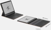 Onyx Boox Note Air 5 C Mágneses Billentyűzetes E-book Olvasó Tok (Angol) - Barna