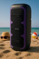 Squeak SQ1009 Bluetooth RGB Karaoke Party Hangszóró 45W - Fekete