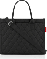 Reisenthel Daily Shopper Business bevásárlótáska 42x17x35 cm - Fekete / rombusz mintás