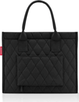 Reisenthel Daily Shopper Business bevásárlótáska 42x17x35 cm - Fekete / rombusz mintás