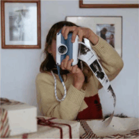 Kidywolf K-Print Gyerek Instant Fényképezőgép Selfie funkcióval - Kék