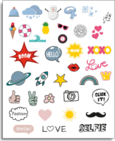 Kidywolf K-Print Gyerek Instant Fényképezőgép Selfie funkcióval - Kék