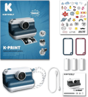 Kidywolf K-Print Gyerek Instant Fényképezőgép Selfie funkcióval - Kék