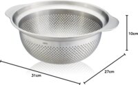 Gefu PREMIO Rozsdamentes acél Szűrő-zöldségmosó tál Ø 27 cm - Inox