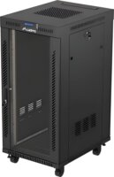Lanberg 19" Szabadon Álló Rack Szekrény 24U 600x800mm - Fekete
