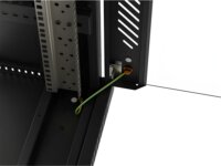 Lanberg 19" Szabadon Álló Rack Szekrény 24U 600x800mm - Fekete