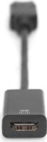 Digitus 4K DisplayPort apa - HDMI anya Átalakító adapter 0.2m - Fekete
