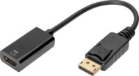 Digitus 4K DisplayPort apa - HDMI anya Átalakító adapter 0.2m - Fekete