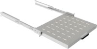 Lanberg AK-1020-S Kihúzható Rackszekrény polc 19" / 1U / 44,5 x 35 cm - Szürke