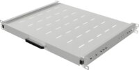 Lanberg AK-1020-S Kihúzható Rackszekrény polc 19" / 1U / 44,5 x 35 cm - Szürke