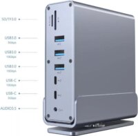 Gembird A-CF-COMBO15-01 Univerzális 15-in-1 USB-C Multiport Adapter