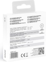 Savio LA-11 Magnetic Qi Wireless Töltő Adapter 15W integrált USB-C kábellel 1m - Fehér