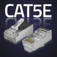 Qoltec 54554 Moduláris RJ45 CAT5e FTP csatlakozó (100db/csomag)