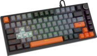 Savio Astral Black Jade 3 Colours Mechanikus USB TKL RGB Gaming Billentyűzet US - Fekete