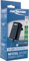 Ansmann APS 300 Univerzális Hálózati Tápegység (3,6W / 3-12 V DC / 0,6A)