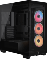 Corsair 3500X LXR LINK TG Midi Tower Számítógépház - Fekete