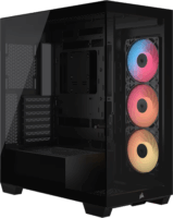 Corsair 3500X RS-R ARGB Midi Tower Számítógépház + 3db 120mm ventilátor - Fekete