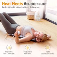 Medisana MM 100 Akupresszúrás szőnyeg fűtőfunkcióval 74 × 40 × 2 cm