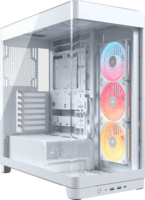 Corsair 4500X LX-R RGB Midi totony Számítógépház + 3db 120mm ventilátor - Fehér