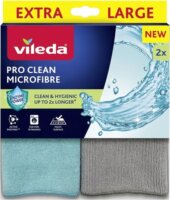 Vileda Pro Clean Mikroszálas törlőkendő 34 x 32 cm / 2 db - Szürke / Kék