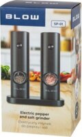 BLOW SP-01 Elektromos Só- és borsőrlő szett - Fekete