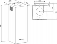 MAAN Ponza W 830 Falra szerelhető Páraelszívó Szagelszívó - Fehér