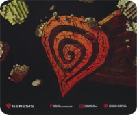 GENESIS Ancient Stone gaming egérpad 250 × 210 mm - Fekete mintás