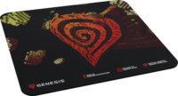GENESIS Ancient Stone gaming egérpad 250 × 210 mm - Fekete mintás