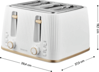 Sencor STS 7540WH 4 Szeletes Kenyérpirító 1860W - Fehér
