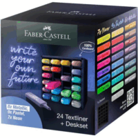 Faber Castell FC-254602 1-5 mm Szövegkiemelő készlet - Vegyes színek (24 db / csomag)