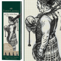 Faber Castell FC167153 Pitt Artist művész készlet 0,15 - 1,5 mm - Fekete