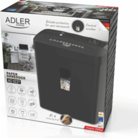 Adler AD 1037b Iratmegsemmisítő 6 lap 13L - Fekete