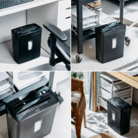 Adler AD 1037b Iratmegsemmisítő 6 lap 13L - Fekete