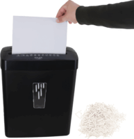 Adler AD 1037b Iratmegsemmisítő 6 lap 13L - Fekete