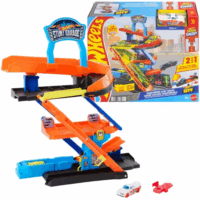 Mattel JHL94 Hot Wheels Kaszkadőr garázs autópálya játékszett
