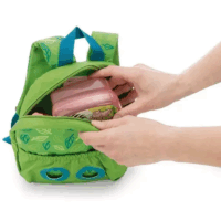 Nici 62692 Hátizsák róka plüssel 25 cm - Zöld