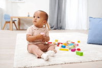 Eichhorn 50 darabos színes fa építőkockák Bébi építőjáték