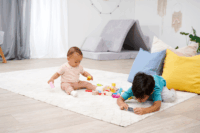 Eichhorn 50 darabos színes fa építőkockák Bébi építőjáték