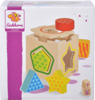 Eichhorn Színes fa formaválogató doboz bébijáték
