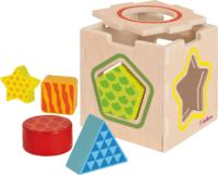 Eichhorn Színes fa formaválogató doboz bébijáték