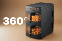 Promis FRP1560 AirFryer Forrólevegős Sütő 10L 2600W - Fekete