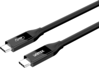 Unitek C14100ABK01 USB-C 4.0 Apa - USB-C 4.0 Apa Adat és Gyorstöltő Kábel 100W 2m - Fekete