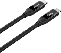 Unitek C14100ABK01 USB-C 4.0 Apa - USB-C 4.0 Apa Adat és Gyorstöltő Kábel 100W 2m - Fekete