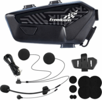 FreedConn F1 Plus V2 bluetooth motoros interkom készülék - Fekete (Lengyel)