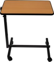 ActionMed SP100AM Állítható magasságú és dőlésszögű ágyasztal - Fekete / Barna