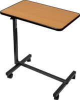 ActionMed SP100AM Állítható magasságú és dőlésszögű ágyasztal - Fekete / Barna