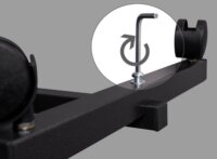 ActionMed SP100AM Állítható magasságú és dőlésszögű ágyasztal - Fekete / Barna