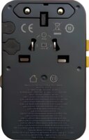 Baseus EnerCore CG11 1xAC / 2x USB-A / USB-C Utazó Töltőállomás integrált USB-C Kábellel 70W - Fekete