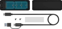 ICY BOX Spade Case 1805 USB-C 3.2 Gen 2 Külső M.2 SSD Ház - Fekete